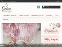 Tablet Screenshot of galeria-artystyczna.pl